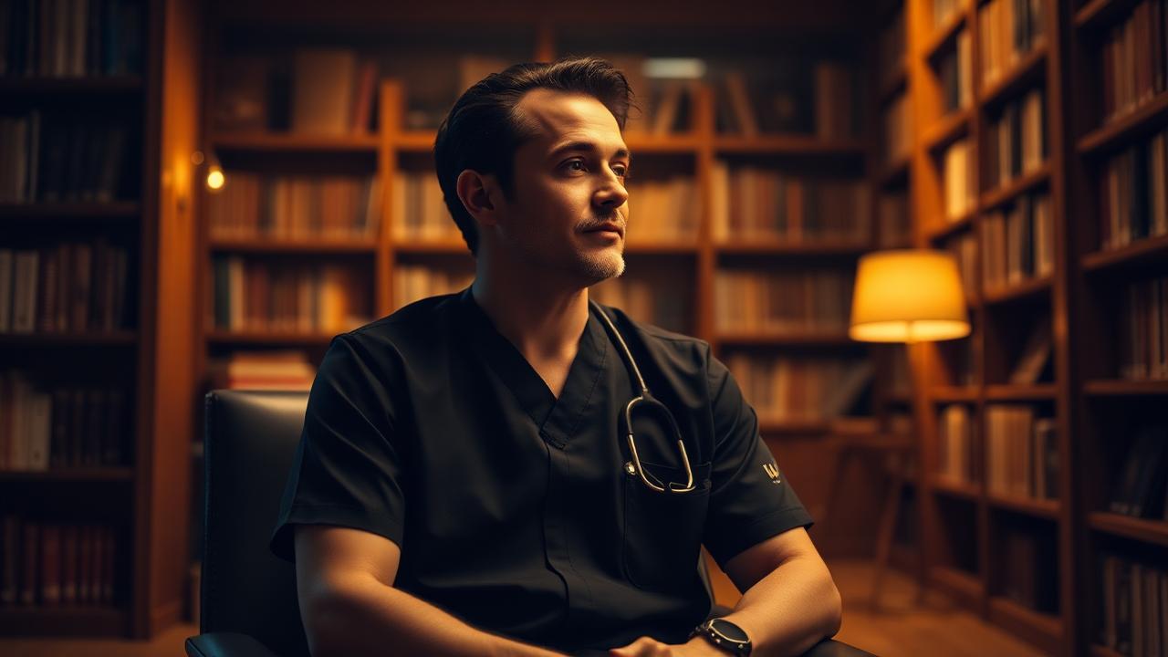 Dr. Cohen in his office