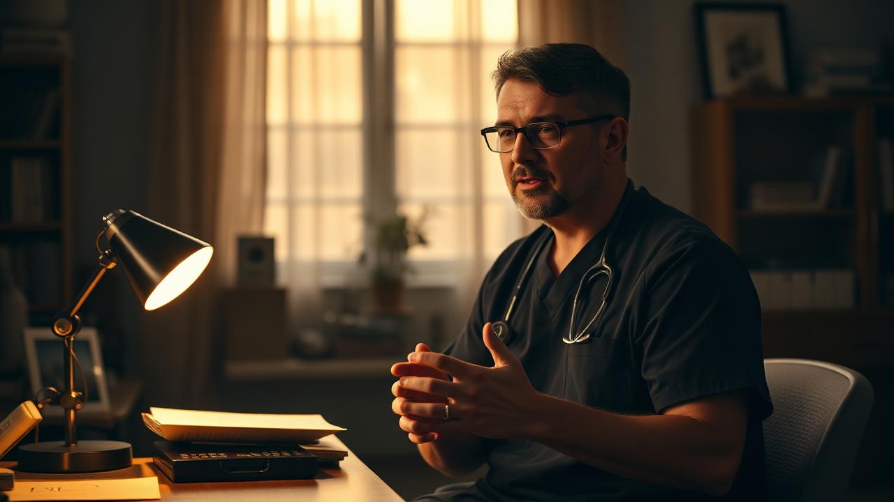Dr. Cohen recording a video at his desk